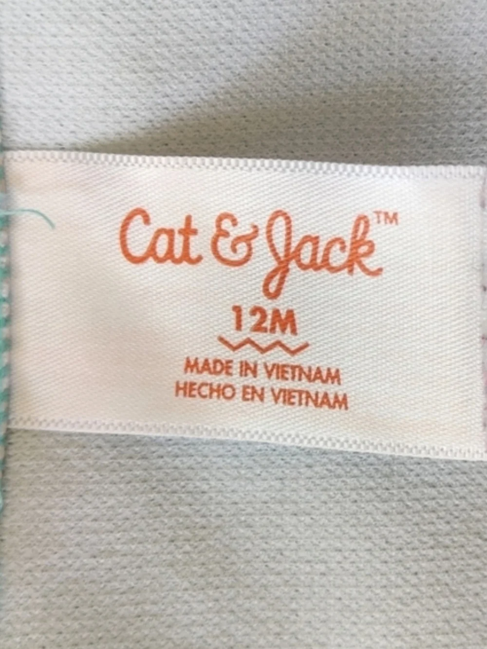 Cat & Jack Little Girls One Piece Zebra Print Swim Suit Size 12M